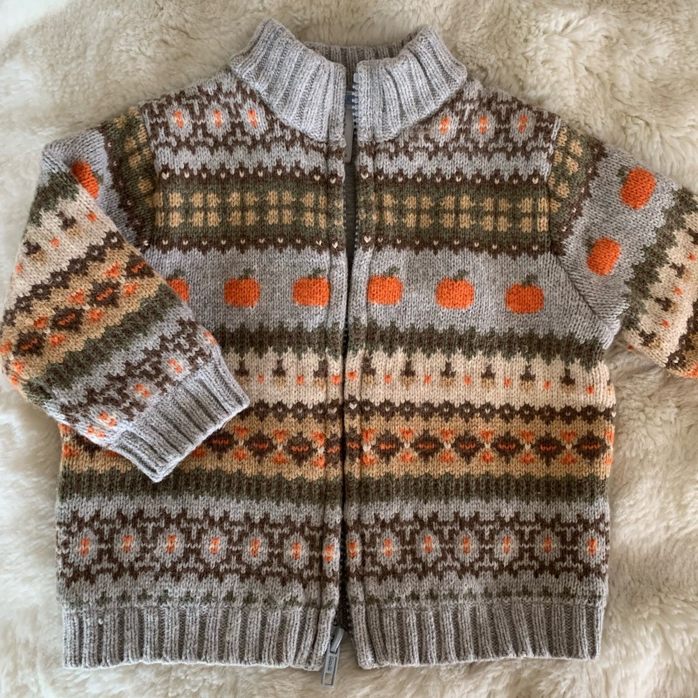 Janie and Jack Pumpkin Sweater